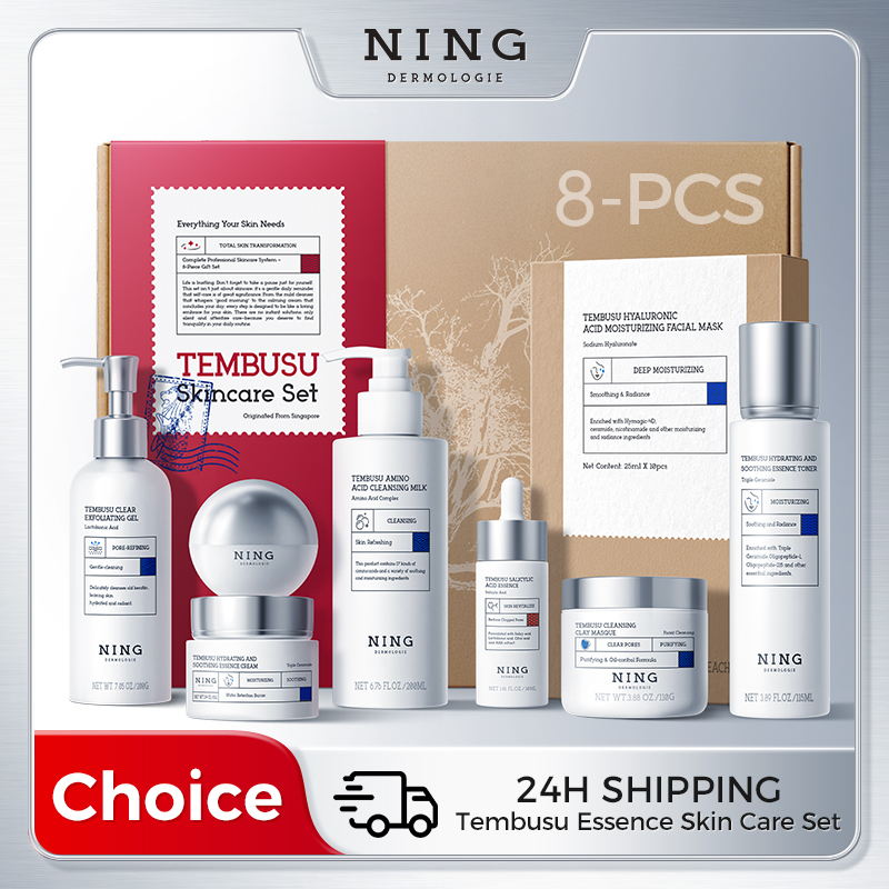 Skincare Oily Skin - Tembusu Essence Skin Care Set –8-Step