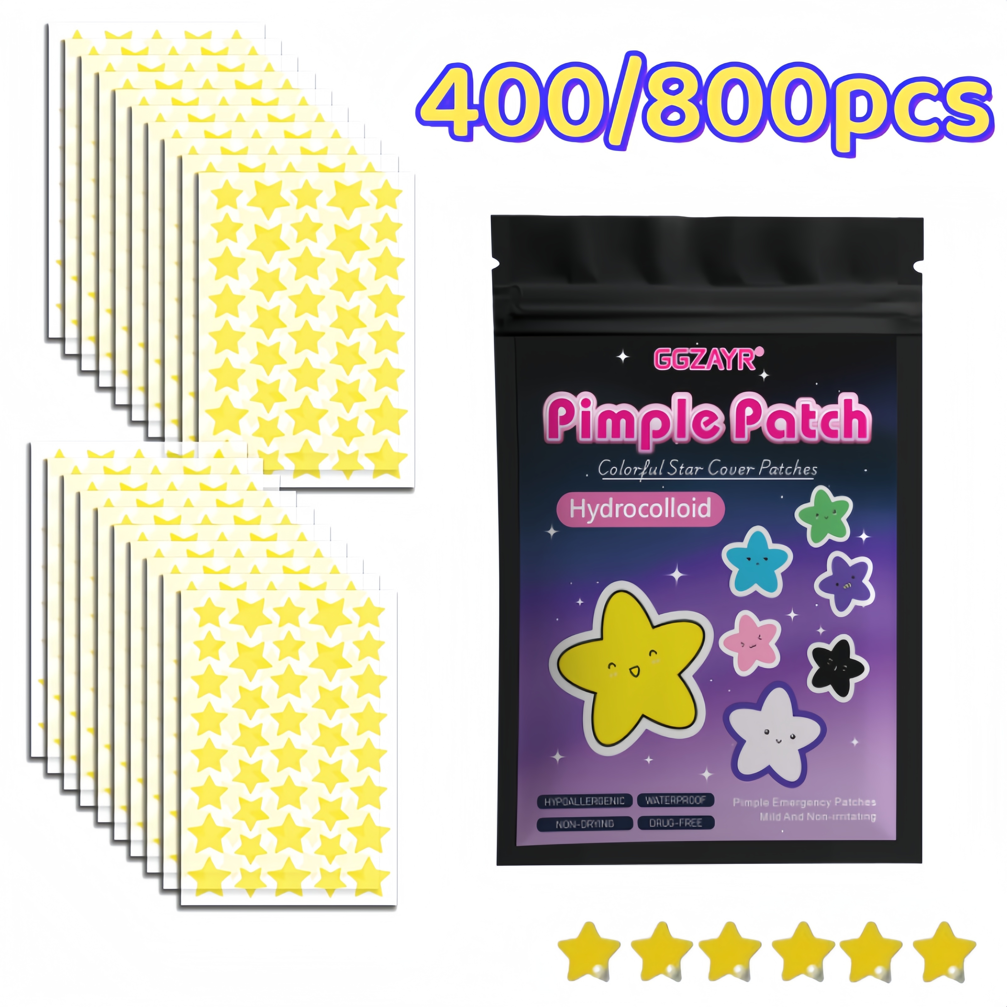 Skincare You - 400/800pcs Hydrocolloid Acne Pimple Patches Invisible