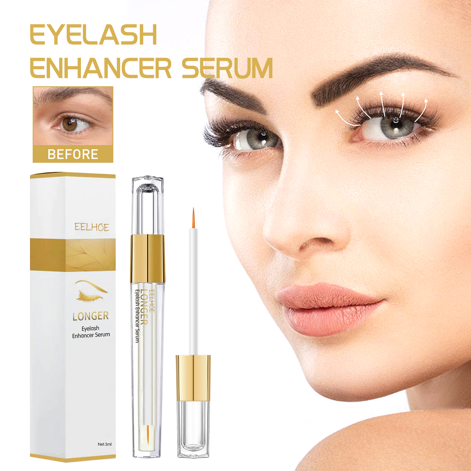 Caffeine Eye Serum - 5 Days Fast Eyelash Booster Serum