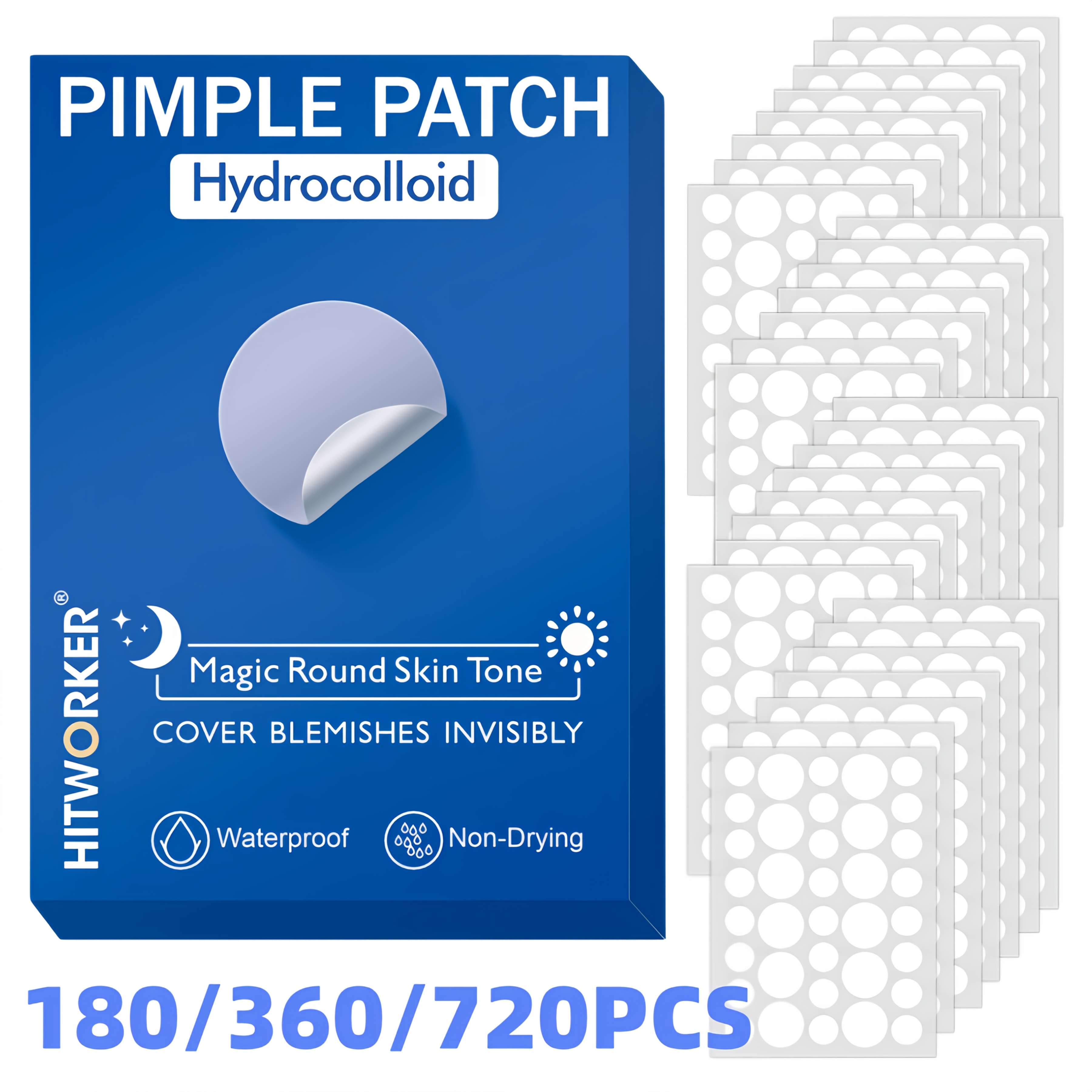 Skincare You - 180/360/720pcs acne patches, water-based gel non