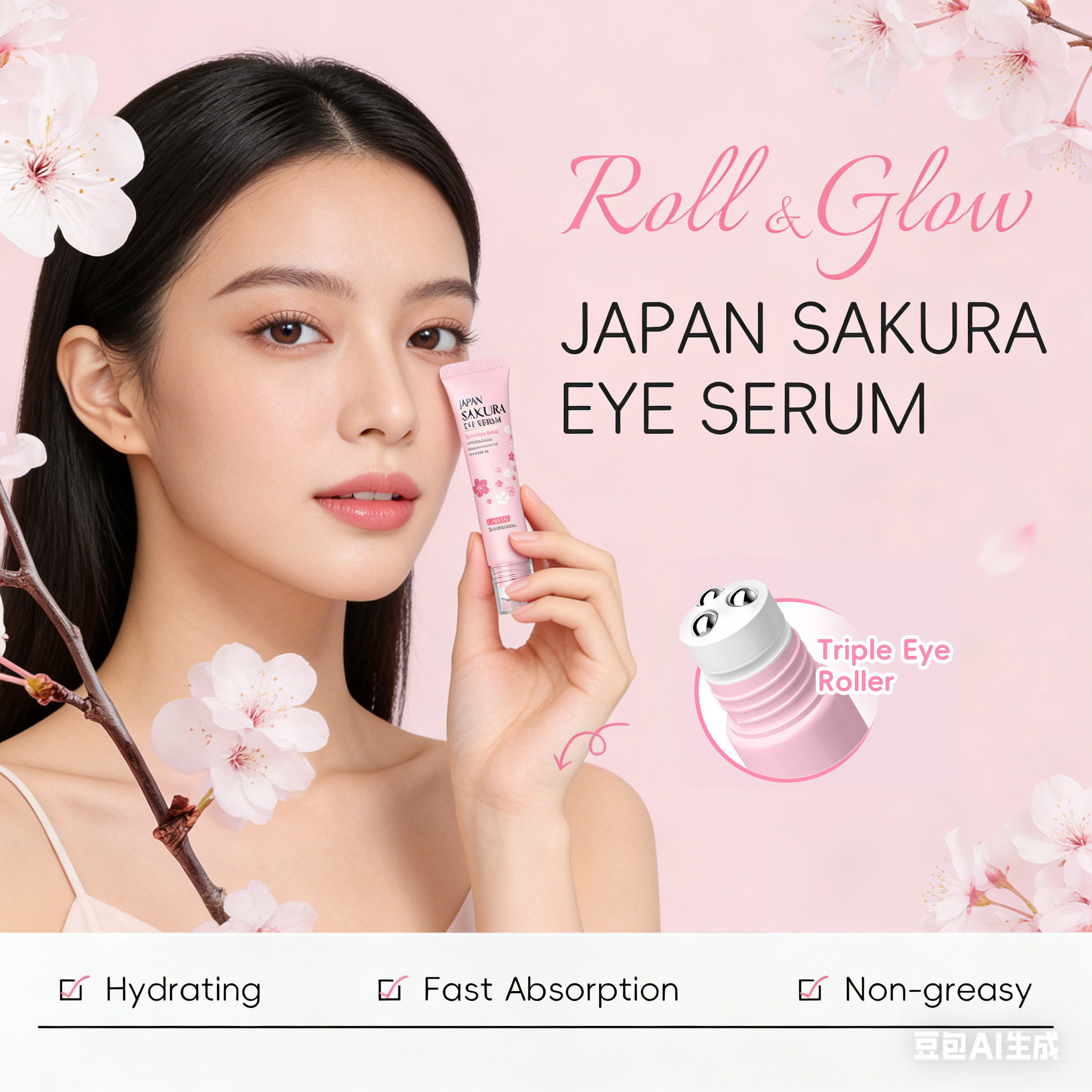 Caffeine Eye Serum - LAIKOU Japan Sakura Eye Serum 15ml