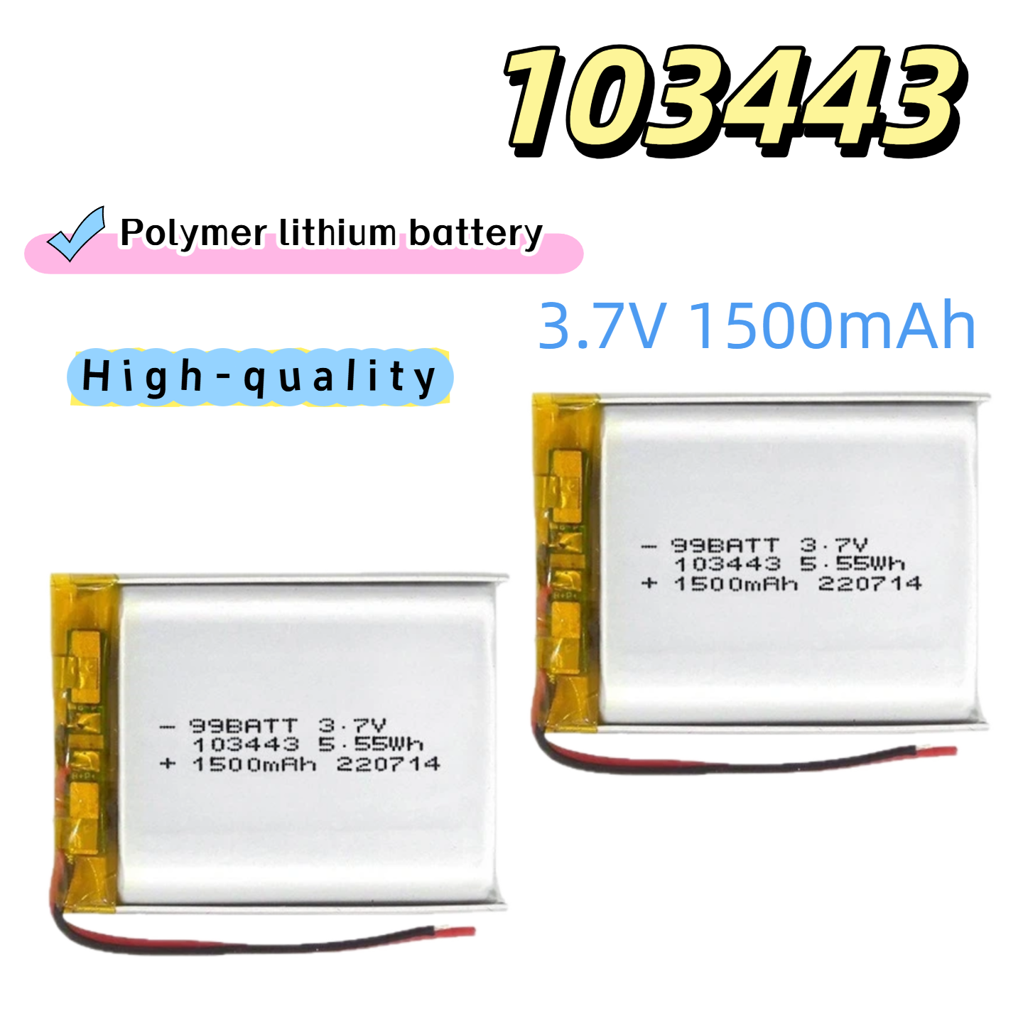 103443 3.7V 1500mAh Polymer Li - огляд і ціна Skincare Only You