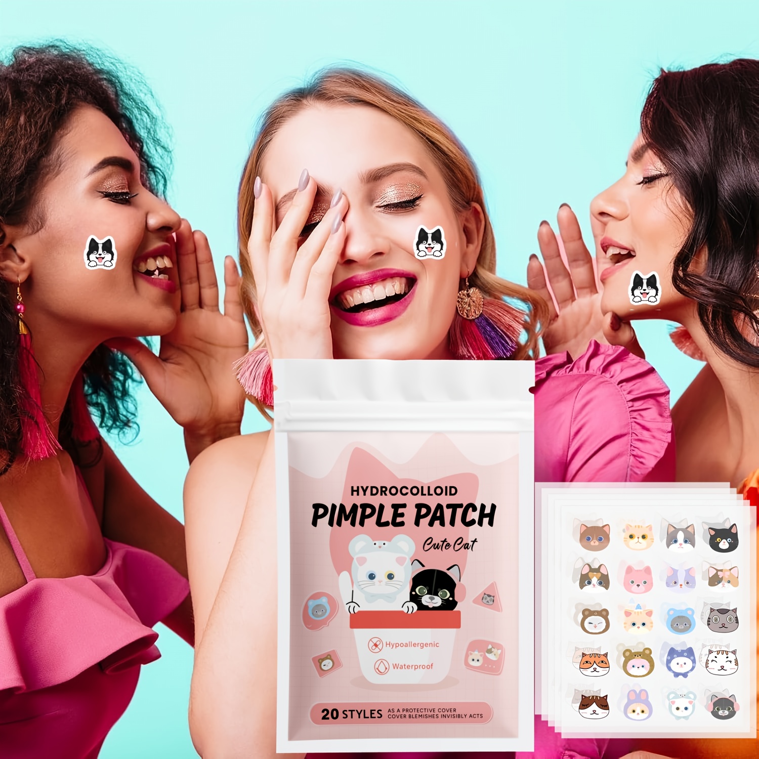 100pieces cute cat Pimple patc - огляд і ціна Skincare You