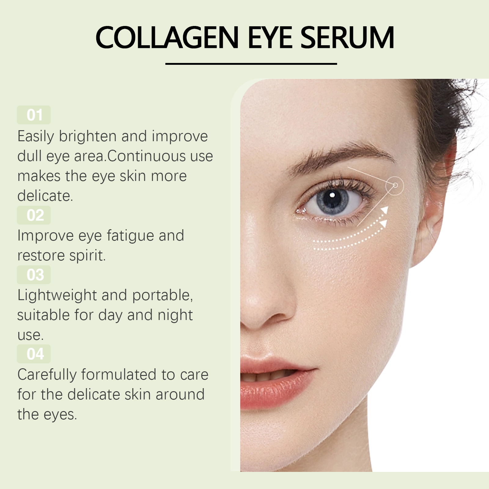 Collagen Eye Serum Cream Anti  - огляд і ціна Caffeine Eye Serum