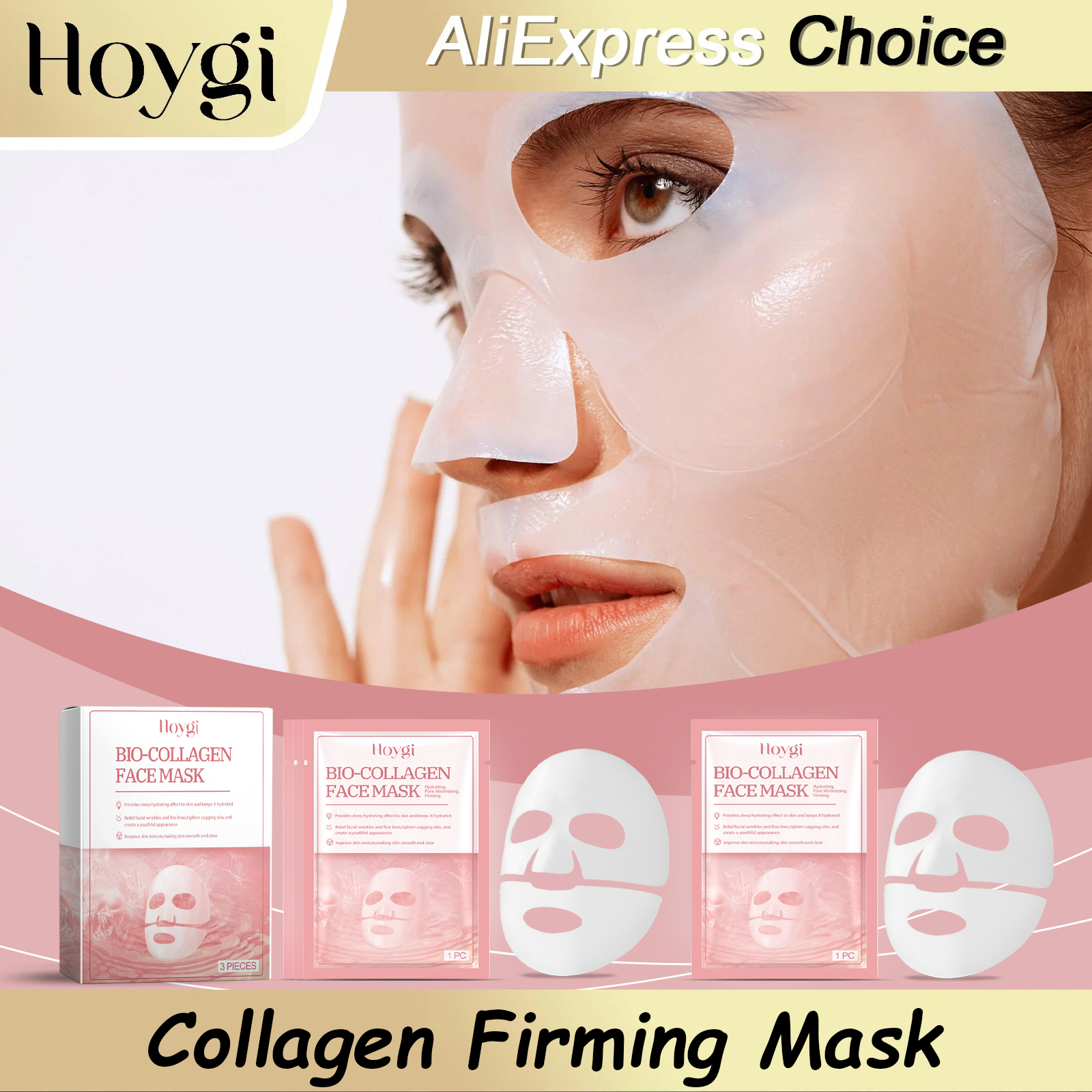 HOYGI Collagen Facial Mask Shr - огляд і ціна Skincare Collagen