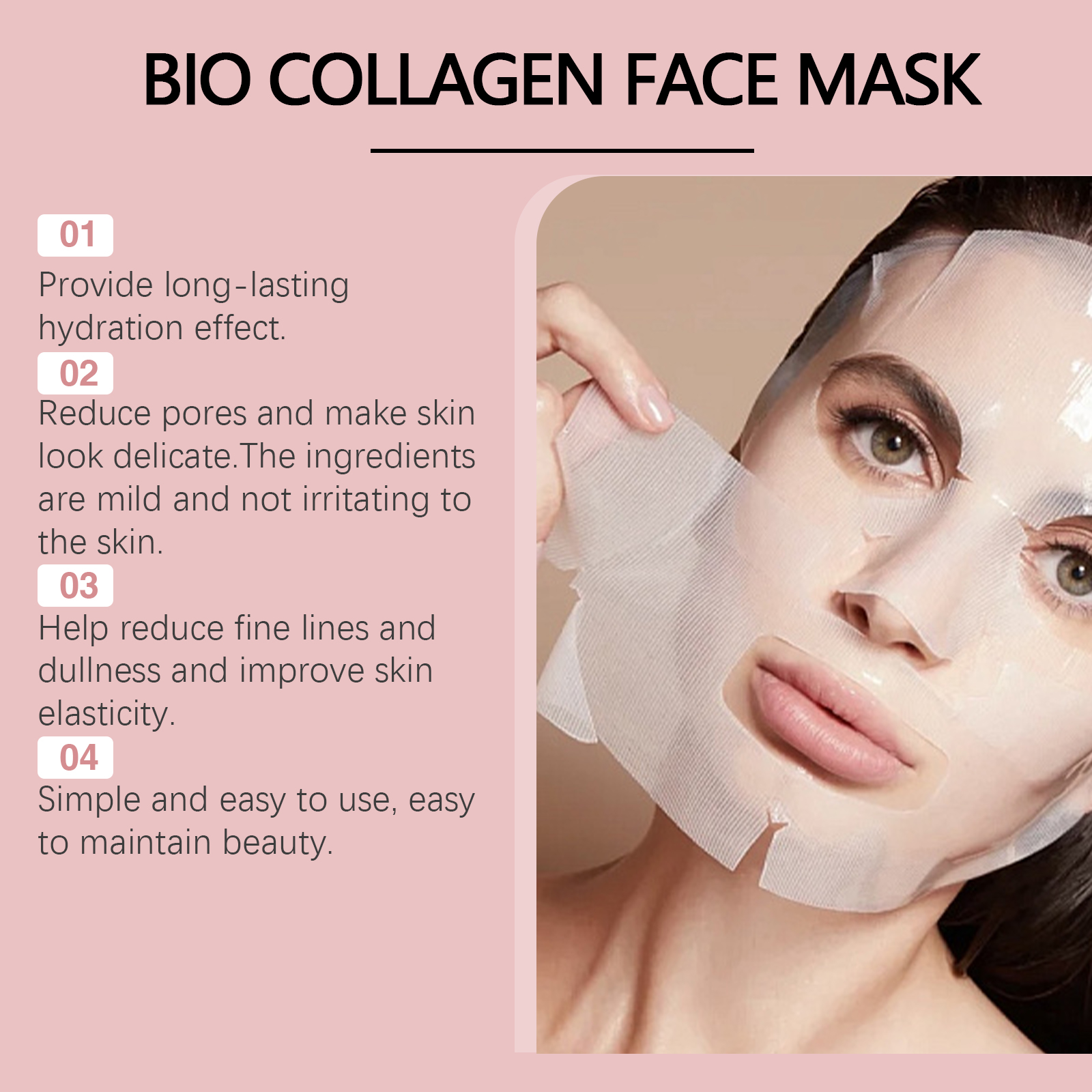 HOYGI Collagen Facial Mask Shr - огляд і ціна Skincare Collagen
