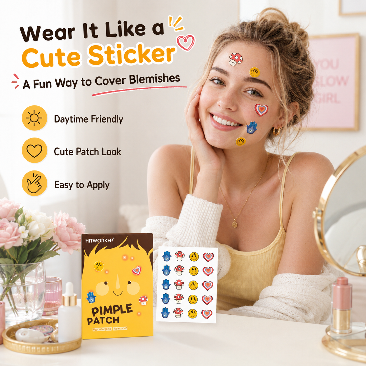 100Pcs Cute 4 Shapes Acne Pimp - огляд і ціна Skincare You