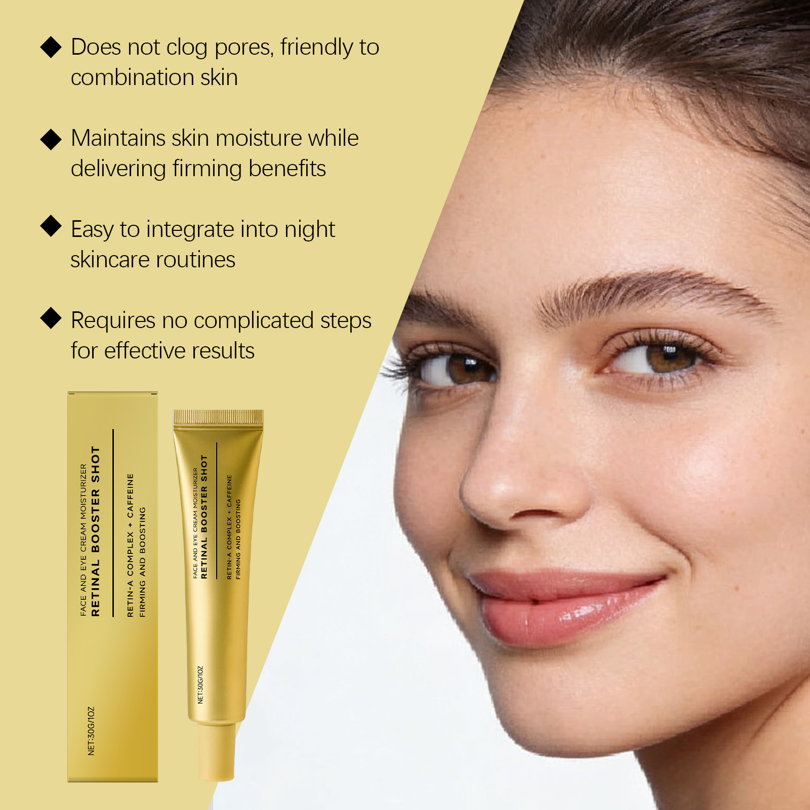 Firming Face Cream with Retino - огляд і ціна Caffeine Eye Serum