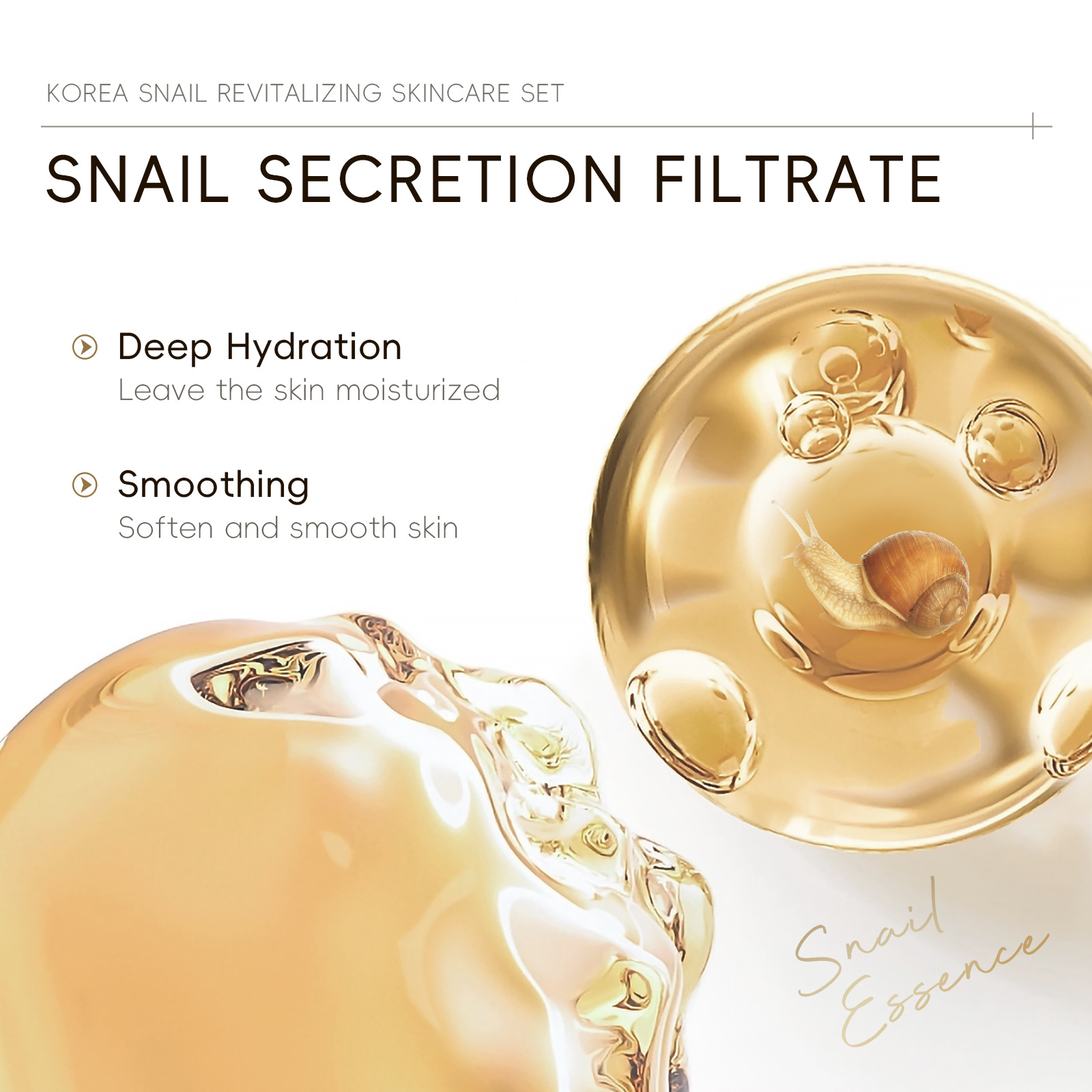 5pcs Boxed Korea Snail Skin Ca - огляд і ціна Caffeine Eye Serum