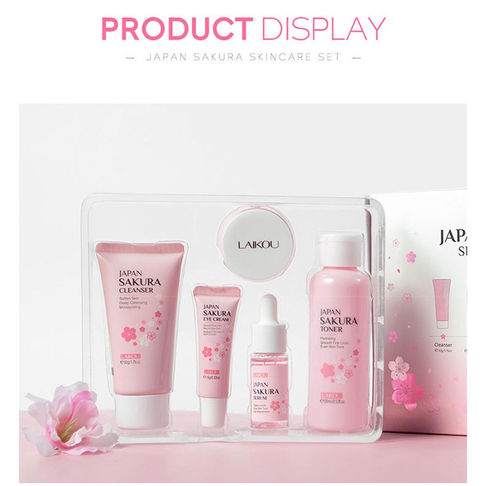 5/3pcs/Set Sakura Skin Care Se - огляд і ціна Skincare Oily Skin