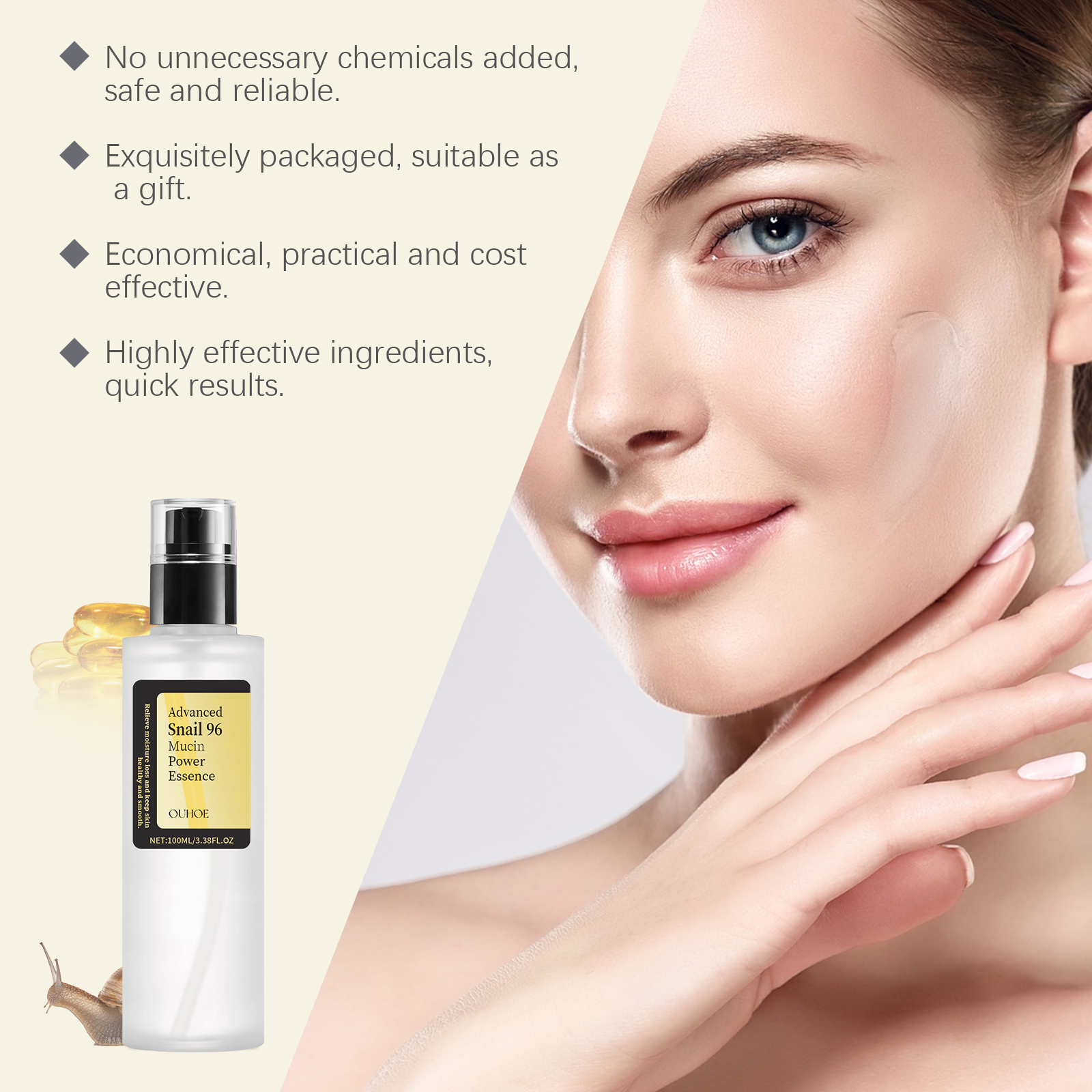 Snail Mucin Essence 100ml Hydr - огляд і ціна Snail Mucin Essence