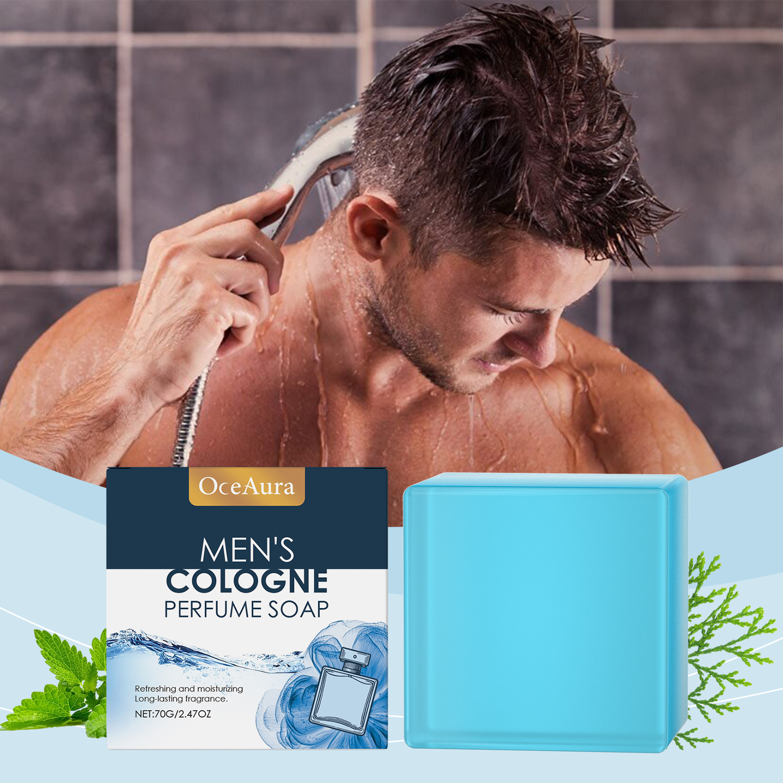 OceAura Men's Perfume Bath Soa - огляд і ціна Skincare Oily Skin