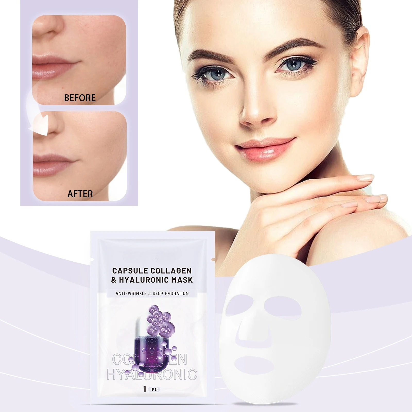 Collagen Mask (bag) Moisturizi - огляд і ціна Skincare Collagen